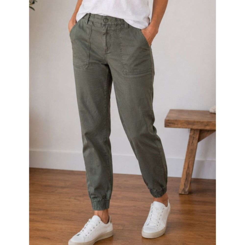 Banana Republic Olive Green Utility Joggers Skinny Fit in Womens Size 2